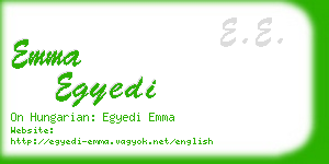 emma egyedi business card